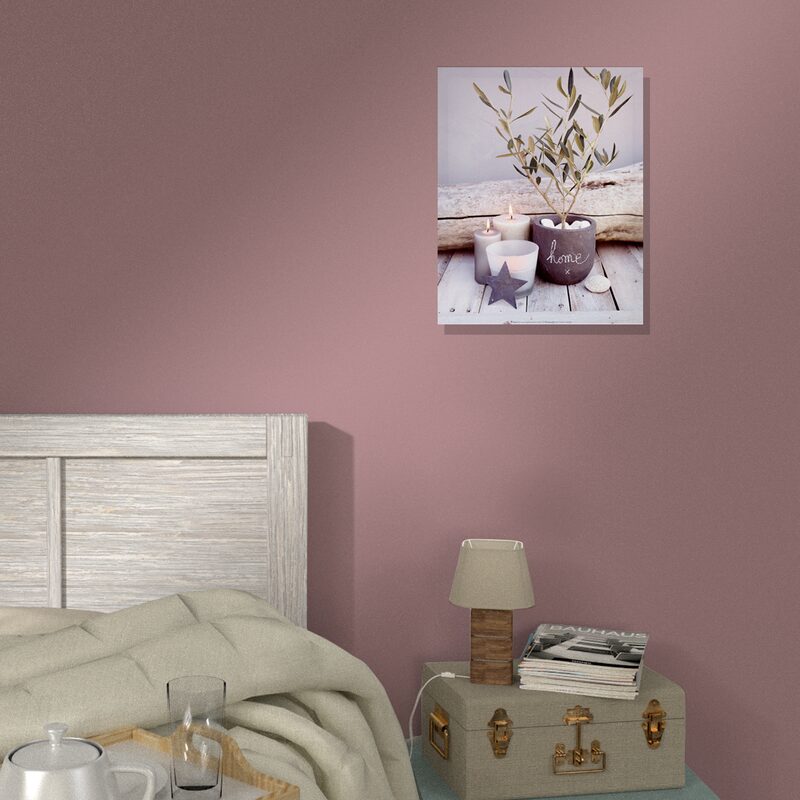 Toile lumineuse LED SWEET HOME 40 x 50 cm
