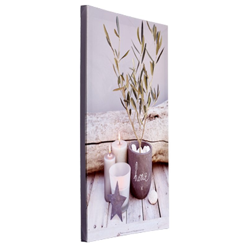 Toile lumineuse LED SWEET HOME 40 x 50 cm