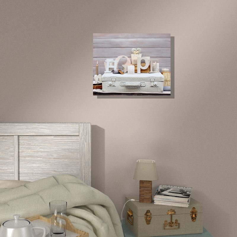 Toile lumineuse LED GIVING HOPE 50 x 40 cm