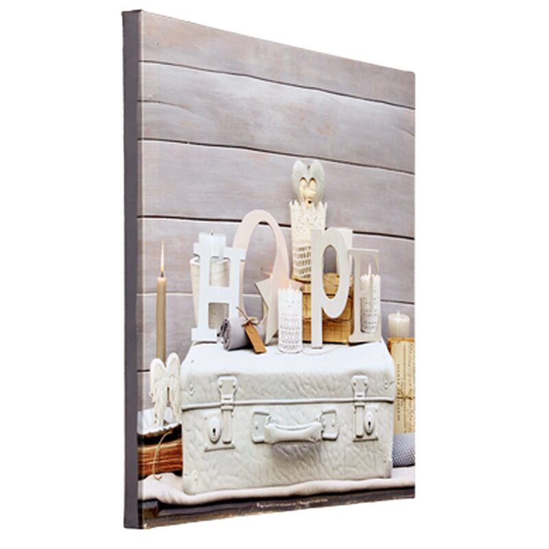 Toile lumineuse LED GIVING HOPE 50 x 40 cm