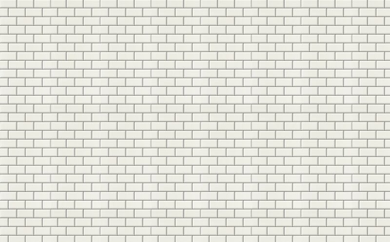 Papier peint vinyle CARRELAGE METRO coloris blanc
