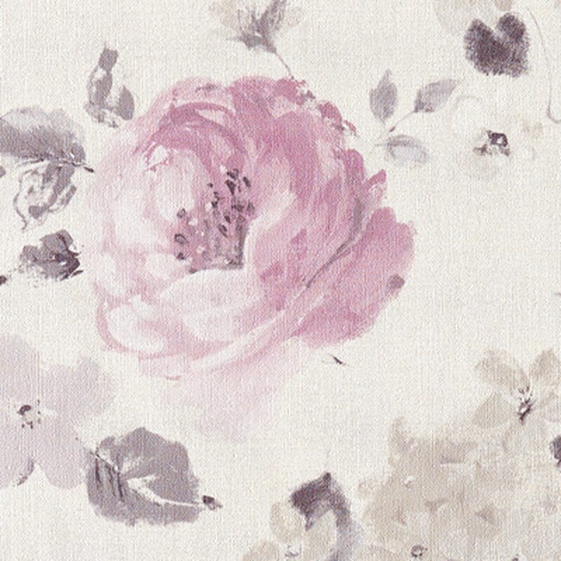 Papier peint intissé FLORENTINE FLOWER coloris écru