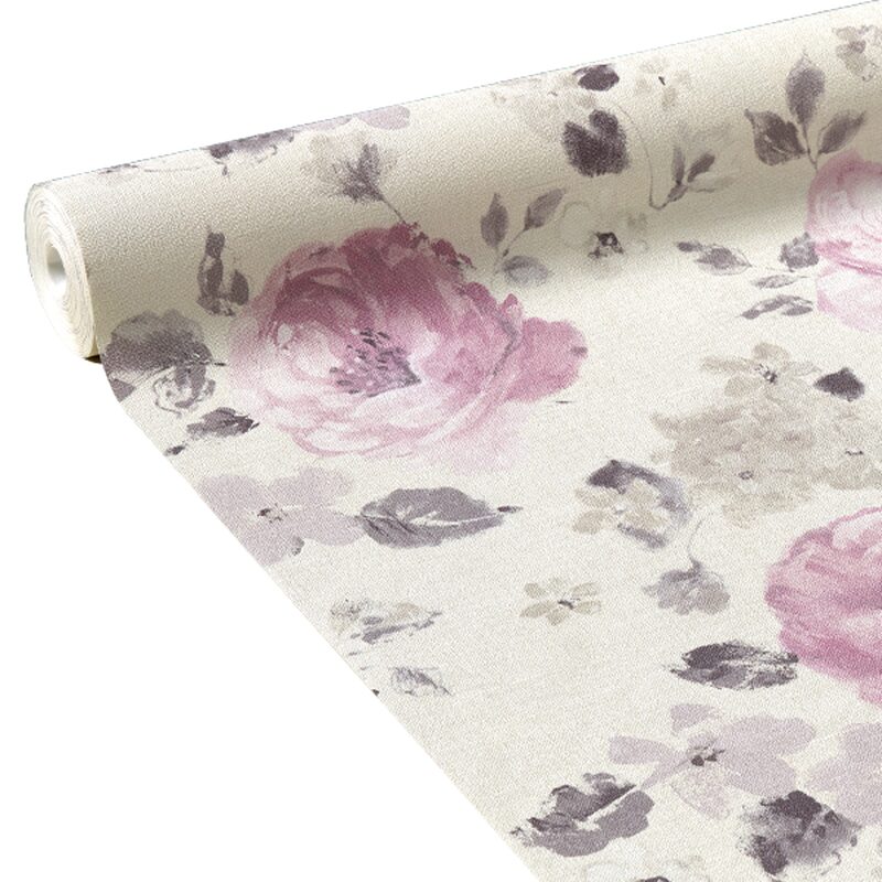 Papier peint intissé FLORENTINE FLOWER coloris écru