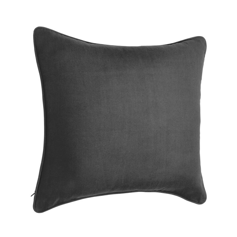 Coussin TANIA coloris gris foncé 45 x 45 cm