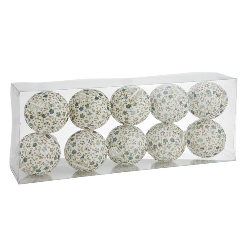 Guirlande lumineuse boule PETITE FLEUR coloris vert