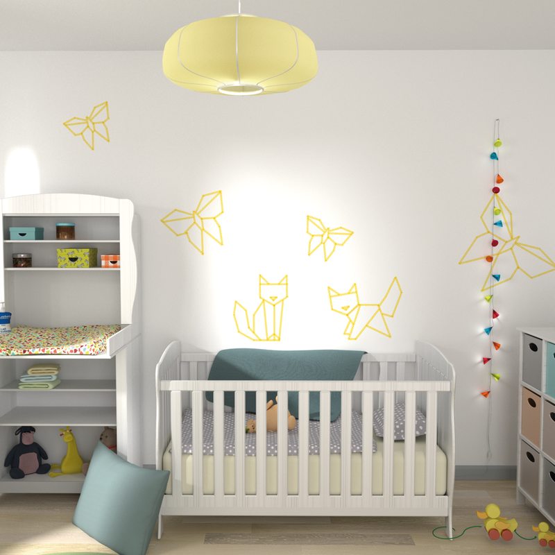 Masking tape RAYURES coloris jaune
