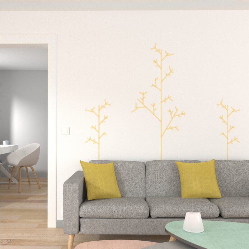 Masking tape LIGNE coloris jaune