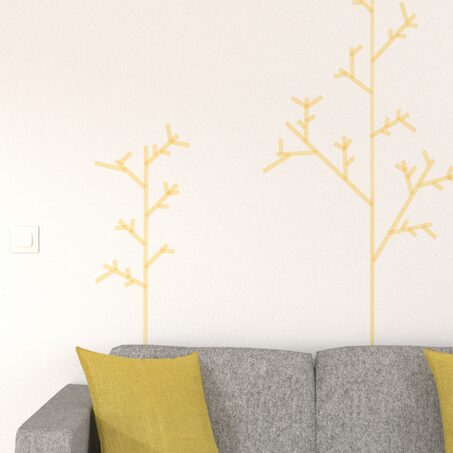 Masking tape LIGNE coloris jaune