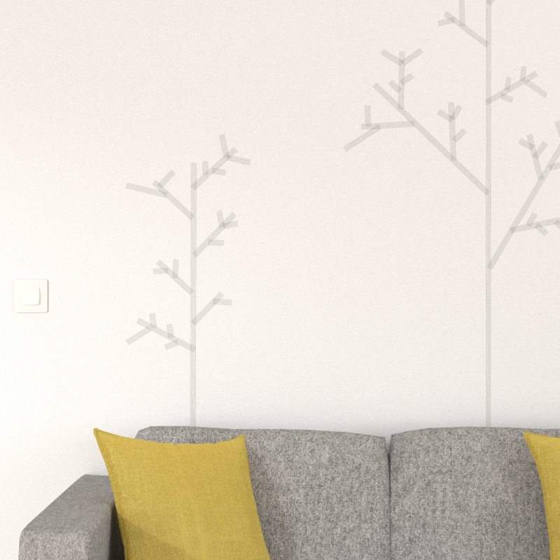 Masking tape LIGNE coloris gris