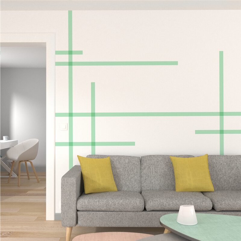 Masking tape UNI coloris menthe