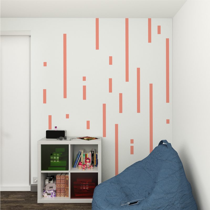 Masking tape UNI coloris rouge