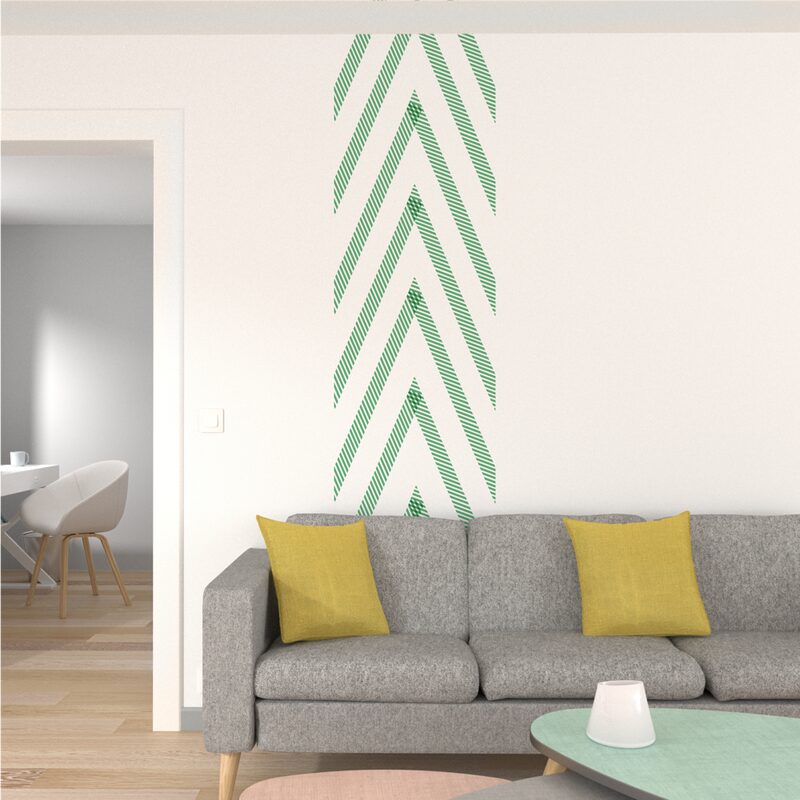 Masking tape RAYE coloris vert