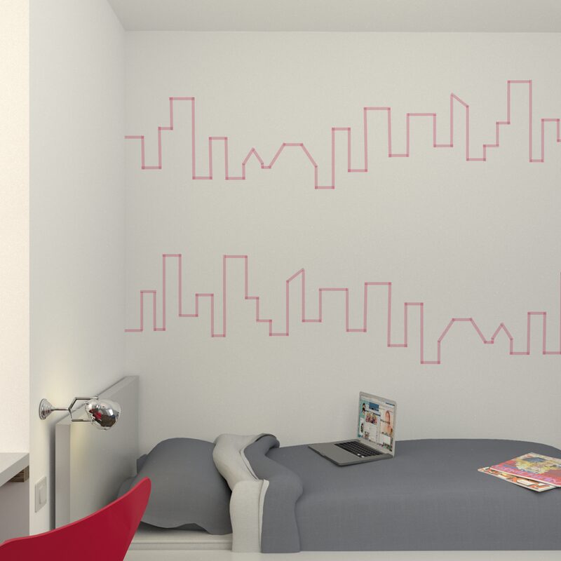 Masking tape UNI coloris rose