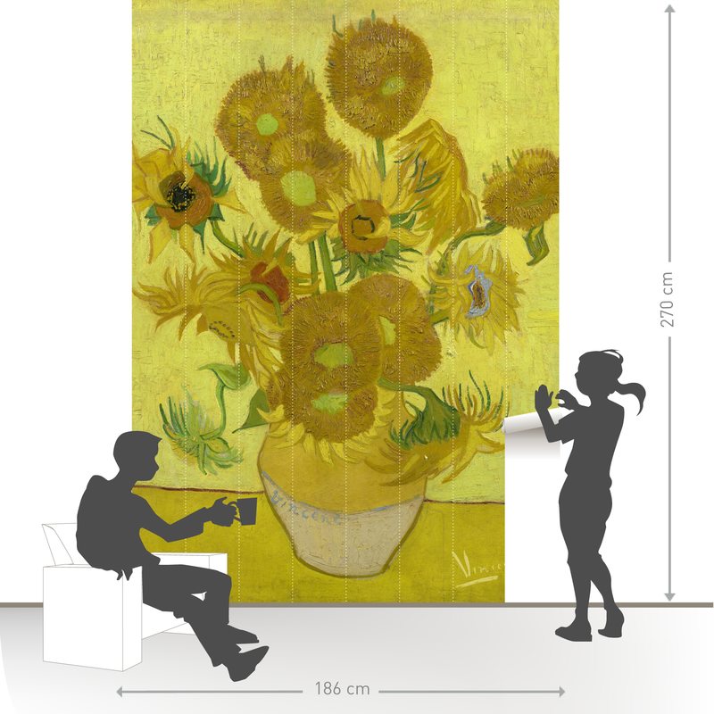 Papier peint panoramique L VAN GOGH SUNFLOWERS 186 x 270 cm