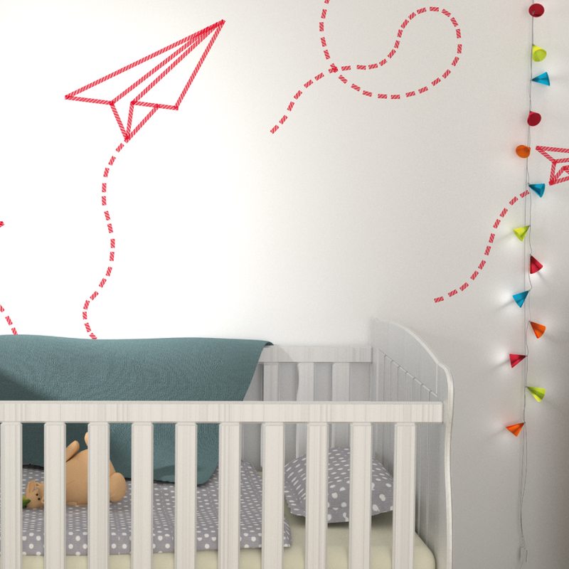 Masking tape RAYURE coloris rouge