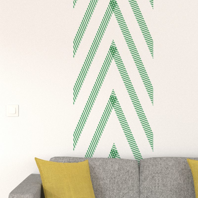 Masking tape RAYE coloris vert