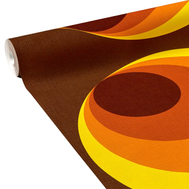 Papier peint intissé TWIGY coloris chocolat