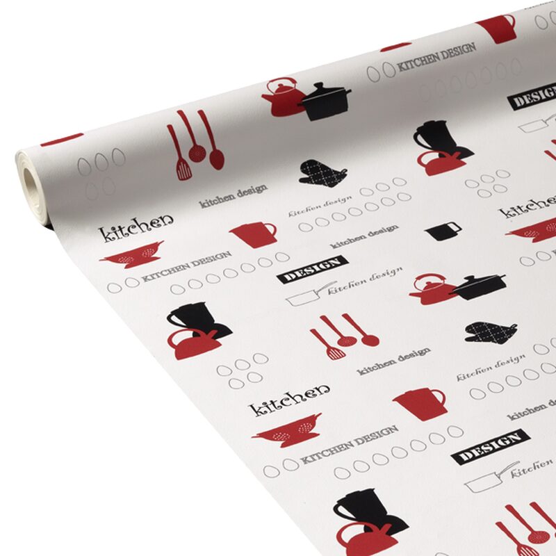 Papier peint KITCHEN DESIGN coloris blanc