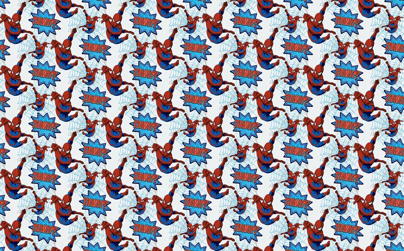Papier peint ULTIM SPIDERMAN coloris rouge vermillon
