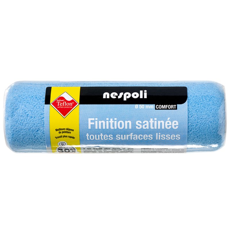 Manchon rouleau peinture Teflon finition satinée 18 cm