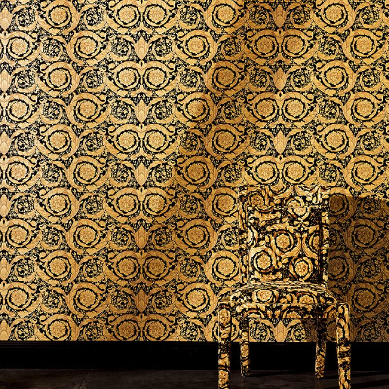 Papier peint intissé VERSACE BAROCCO coloris or