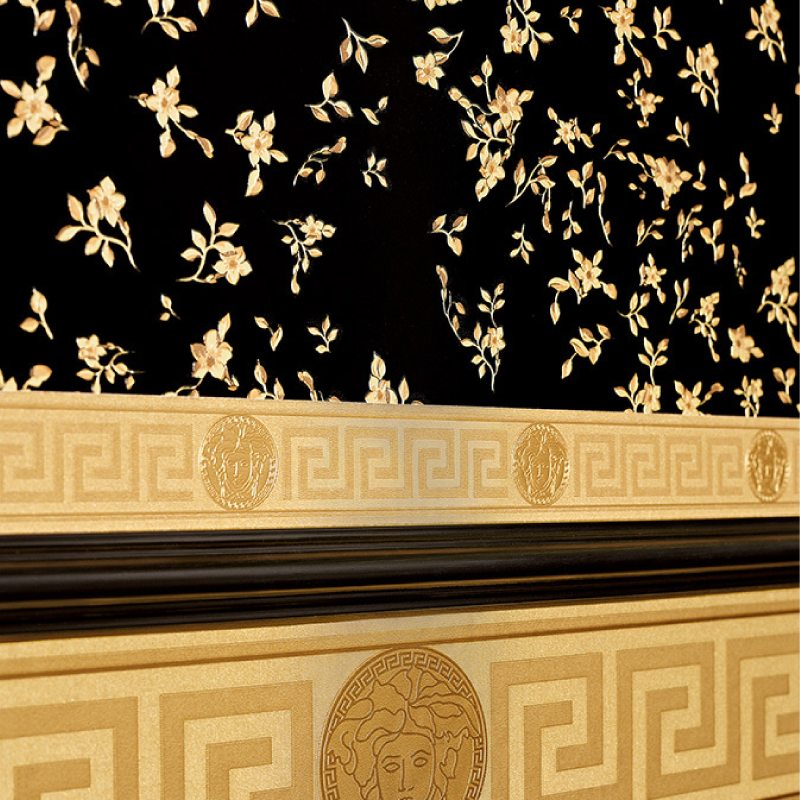 Frise vinyle VERSACE GRECO coloris or
