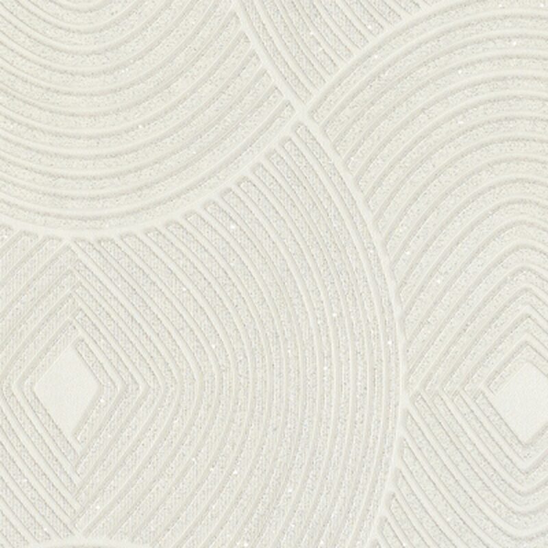 Papier peint vinyle LOUXOR coloris blanc pailleté