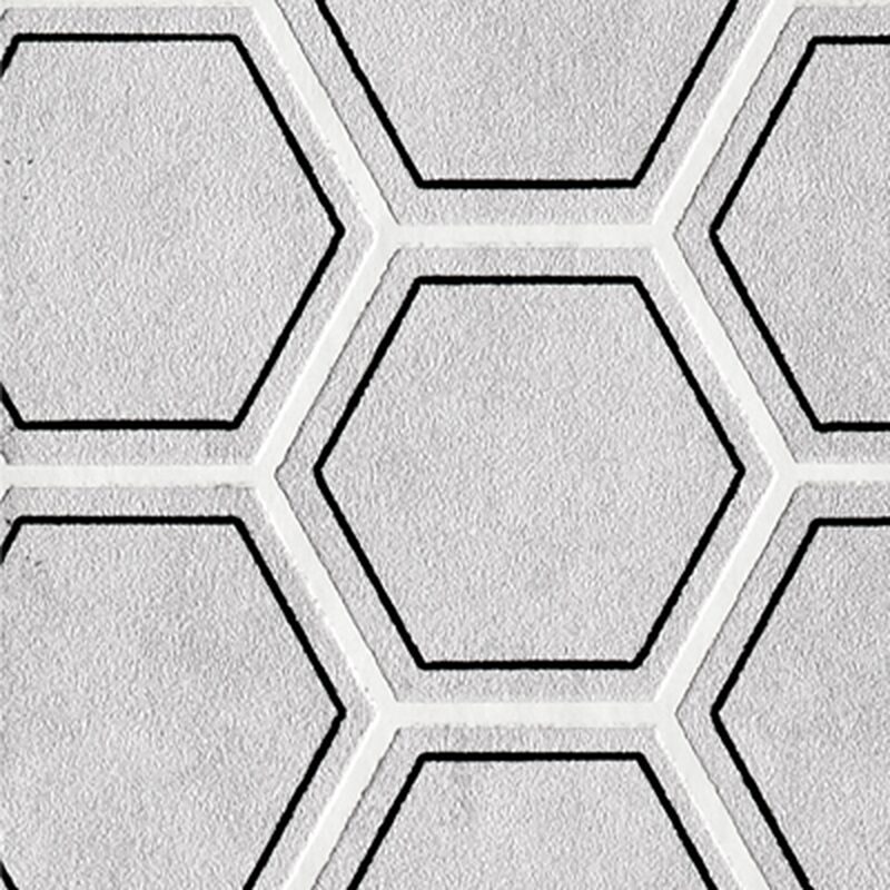 Papier peint intissé HEXAGO coloris gris perle