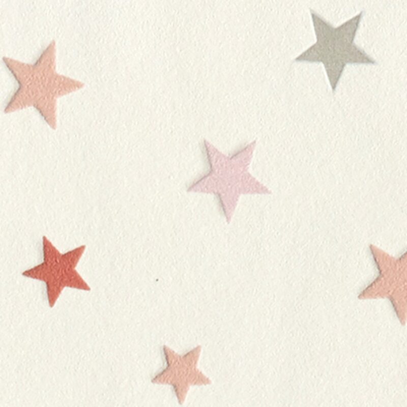 Papier peint vinyle STELLA coloris corail