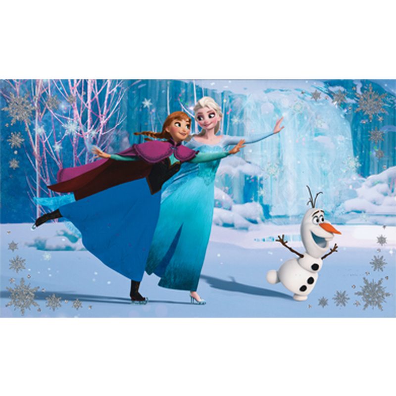 Toile lumineuse LED REINE DES NEIGES 50 x 30 cm