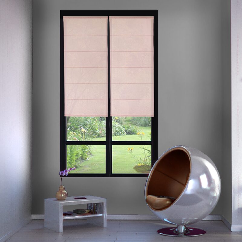 Store bateau TEMPORA coloris rose pâle 90 x 200 cm