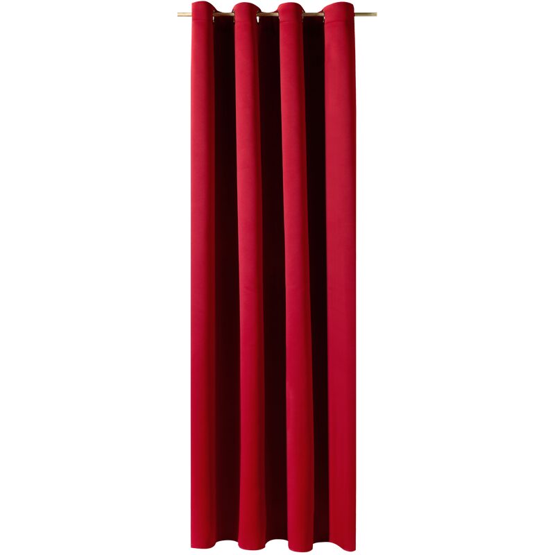 Rideau GLOOM coloris rouge 135 x 240 cm