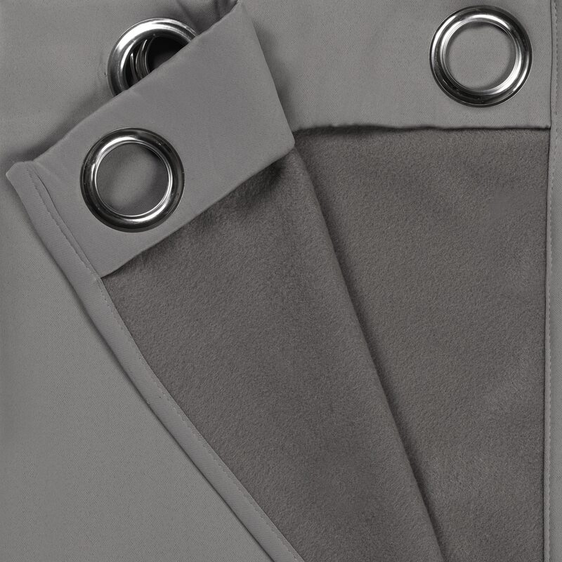 Rideau thermique ALESSANDRO coloris gris 135 x 240 cm