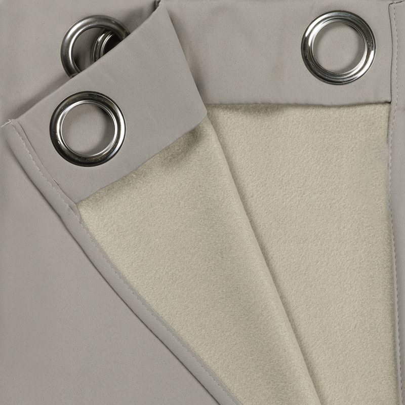 Rideau thermique ALESSANDRO coloris taupe 135 x 240 cm