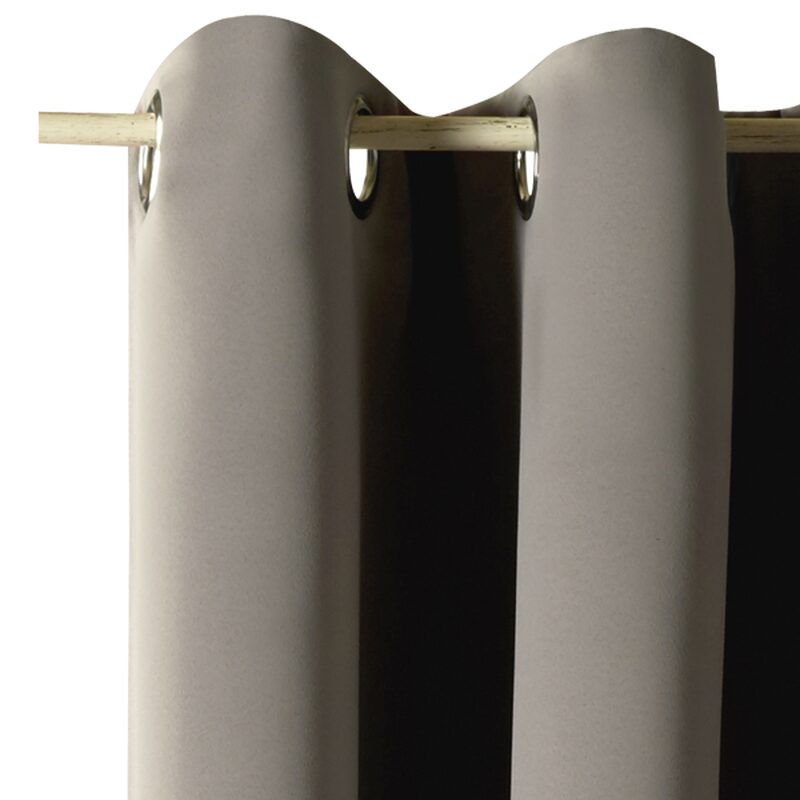 Rideau thermique ALESSANDRO coloris taupe 135 x 240 cm