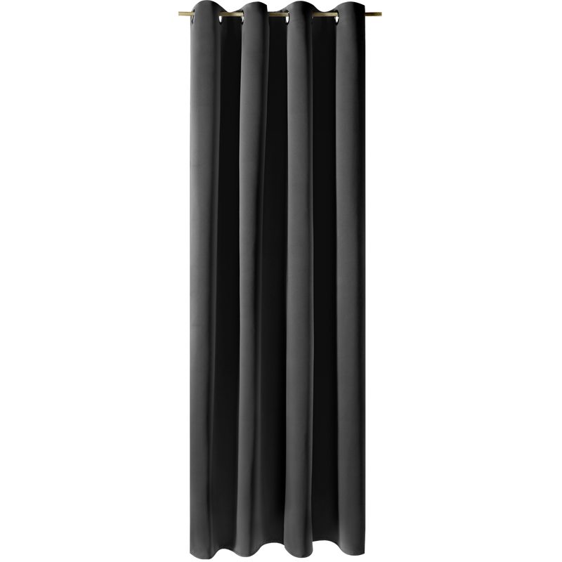 Rideau thermique ALESSANDRO coloris noir 135 x 240 cm