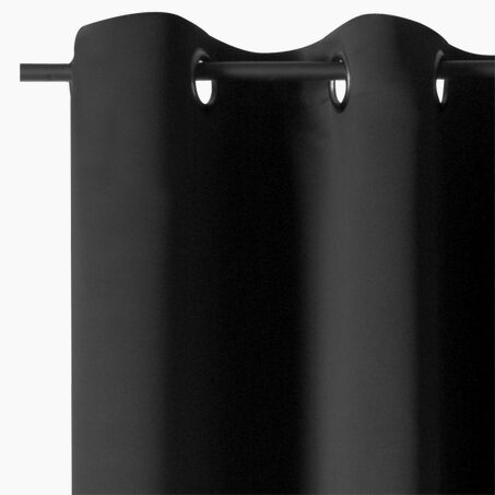Rideau thermique ALESSANDRO coloris noir 135 x 240 cm