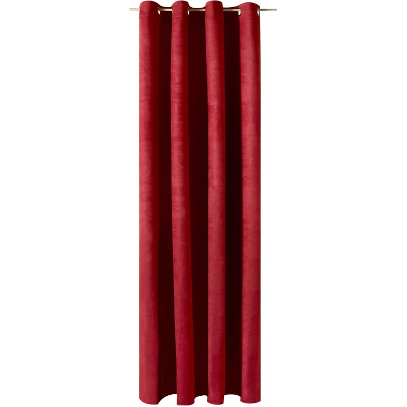 Rideau VELVET coloris rouge 140 x 260 cm