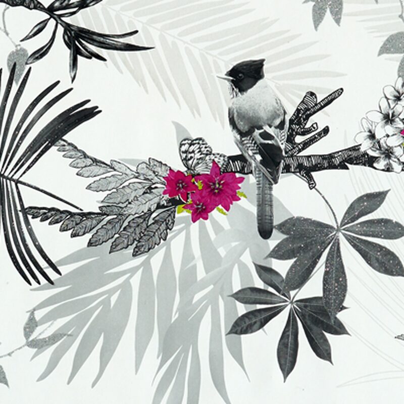 Papier peint MYSTICAL FOREST coloris blanc