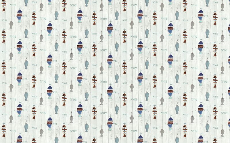 Papier peint intissé MARINA coloris blanc