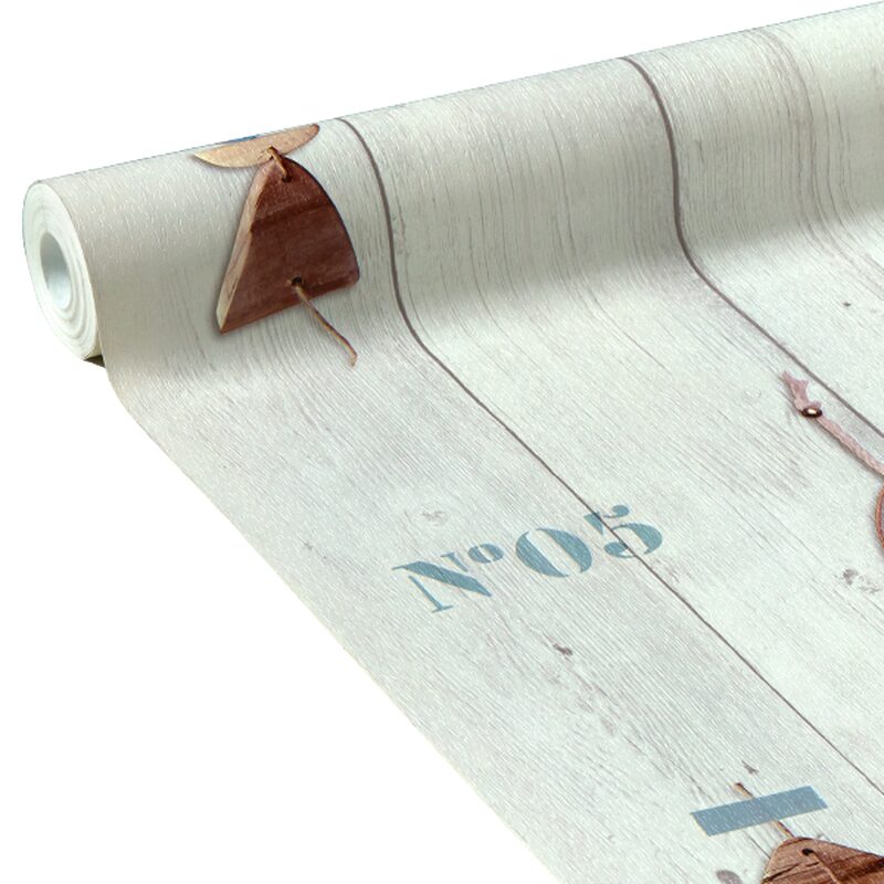 Papier peint intissé MARINA coloris blanc