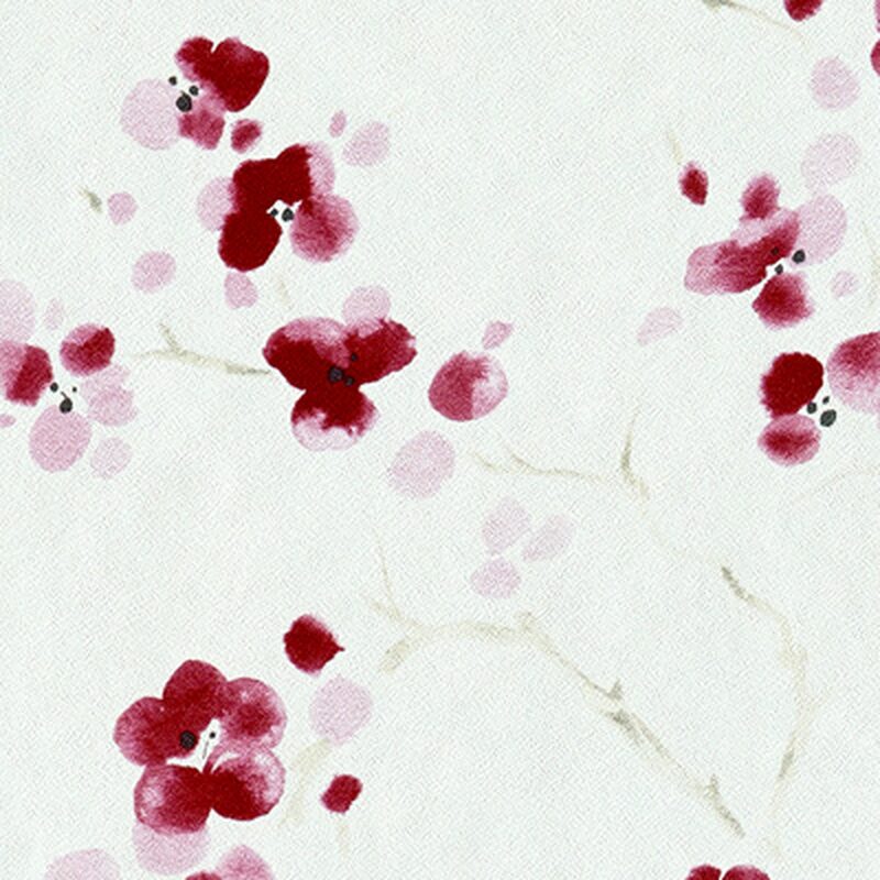 Papier peint intissé CASSANDRA coloris framboise