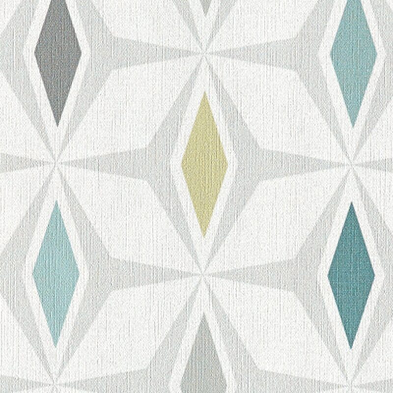 Papier peint intissé FJORD coloris bleu vintage