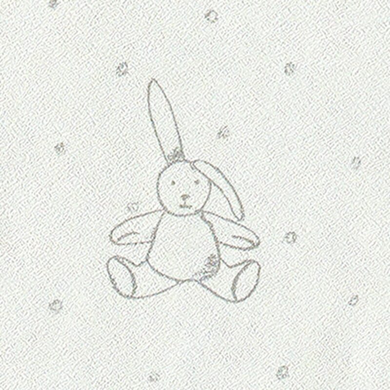 Papier peint intissé DOUDOU LAPIN coloris blanc