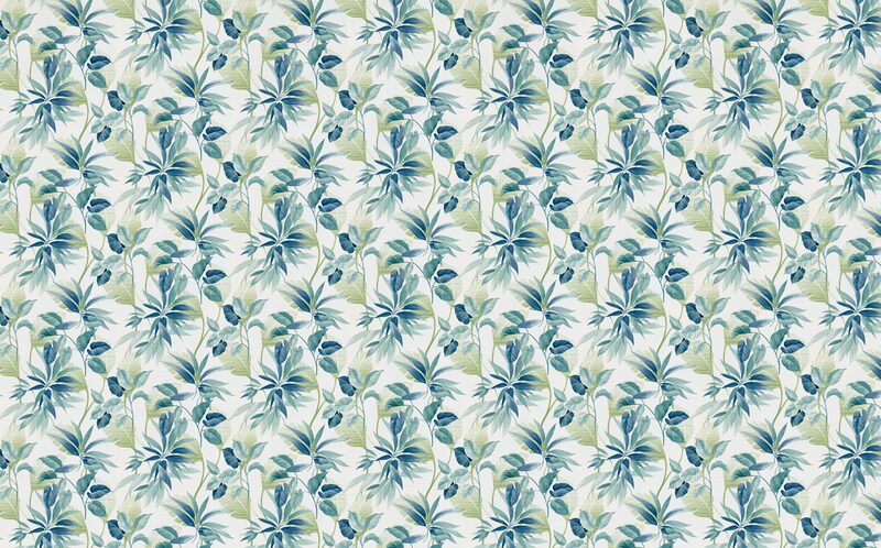 Papier peint intissé TROPICAL MAJESTY coloris vert tropique