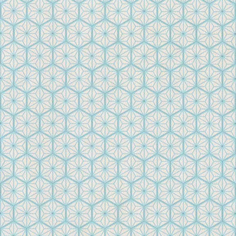 Papier peint intissé TEODOR coloris bleu vintage