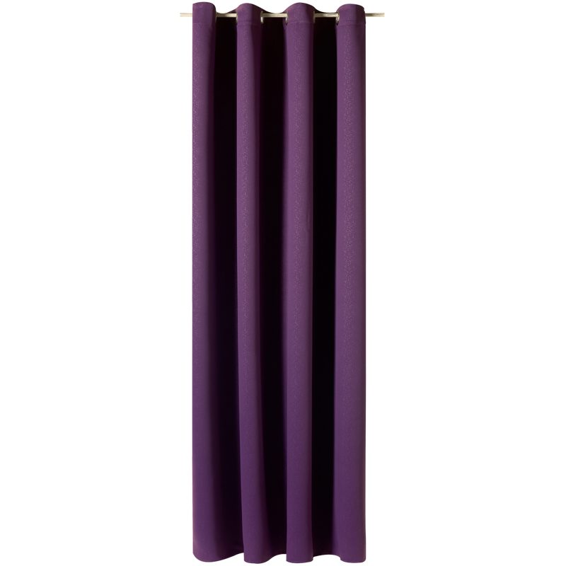 Rideau BESSY coloris aubergine 140 x 250 cm