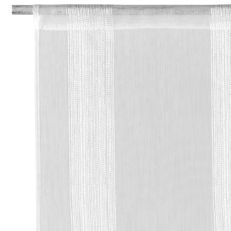 Vitrage PINGALA coloris blanc 45 x 160 cm