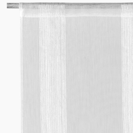 Vitrage PINGALA coloris blanc 45 x 160 cm