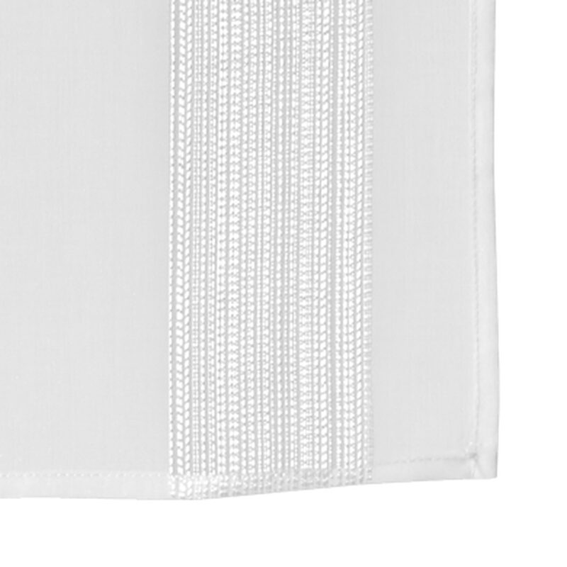 Vitrage PINGALA coloris blanc 60 x 160 cm